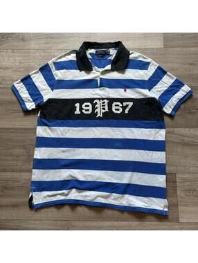 Vintage 90’s Y2k Polo Ralph Lauren Striped Polo Shirt XL